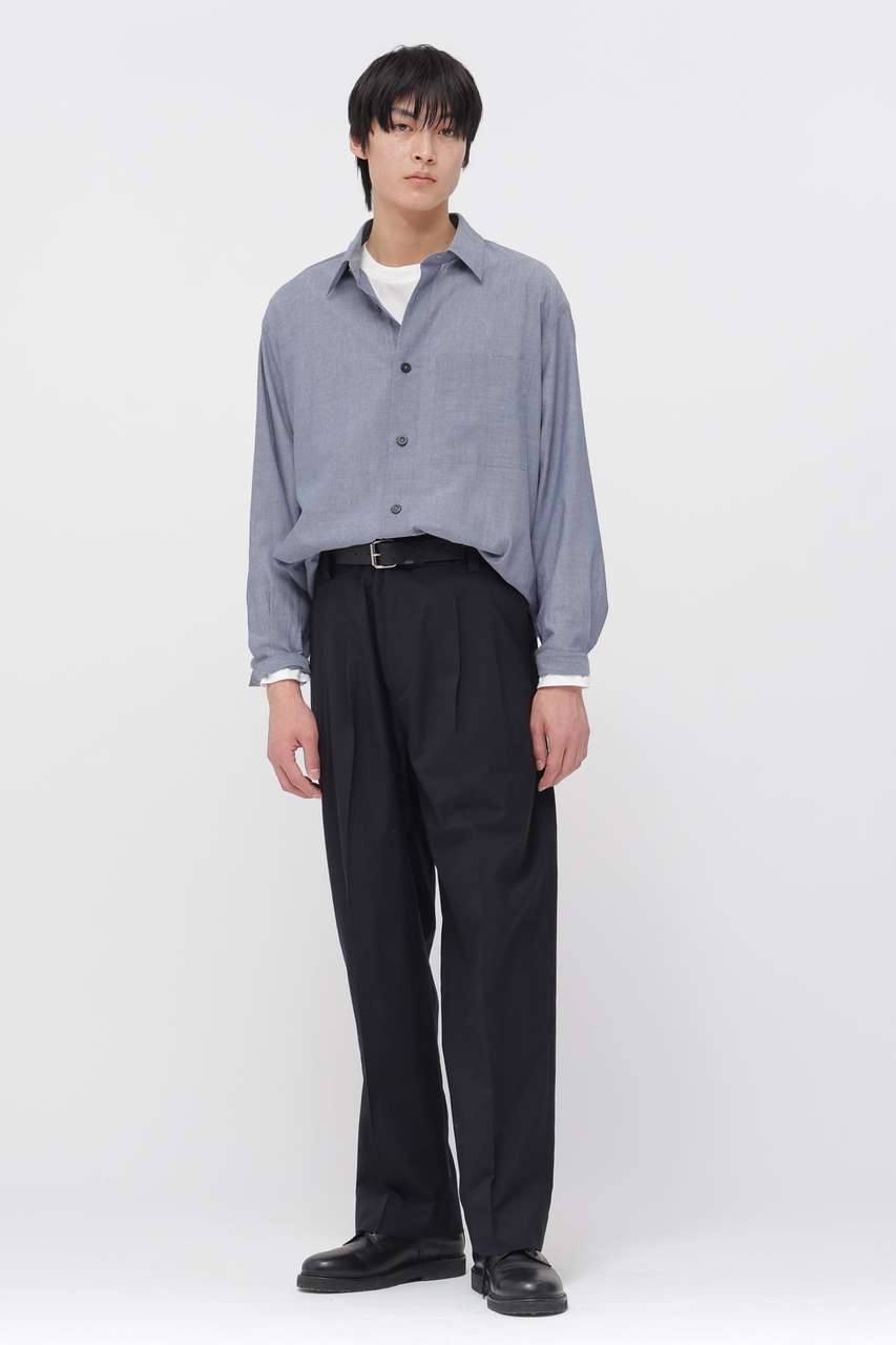 MARGALET HOWELLマーガレットハウエル★シャツブルゾン MARGARET HOWELL MEN(マーガレット・ハウエル メン)｜COTTON WOOL