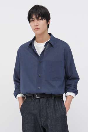 マーガレット・ハウエル メン/MARGARET HOWELL MENのCOTTON WOOL VOILE SHIRT(110400/110403)