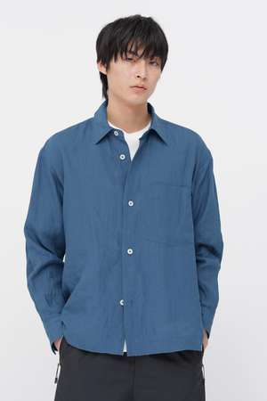 マーガレット・ハウエル メン/MARGARET HOWELL MENのSHIRTING LINEN SHIRT(110400/110403)