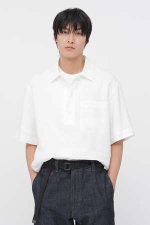 マーガレット・ハウエル メン/MARGARET HOWELL MENのSHIRTING LINEN SHIRT(110400/110402)