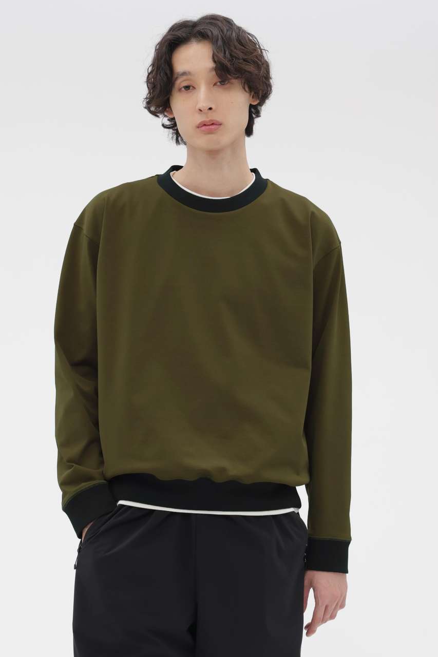 マーガレット・ハウエル メン/MARGARET HOWELL MENのHIGHDENCE POLYESTER JERSEY TOP(カーキ/5796154002)