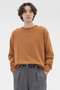 MERINO COTTON TWIST KNITWEAR マーガレット・ハウエル メン/MARGARET HOWELL MEN ブラウン