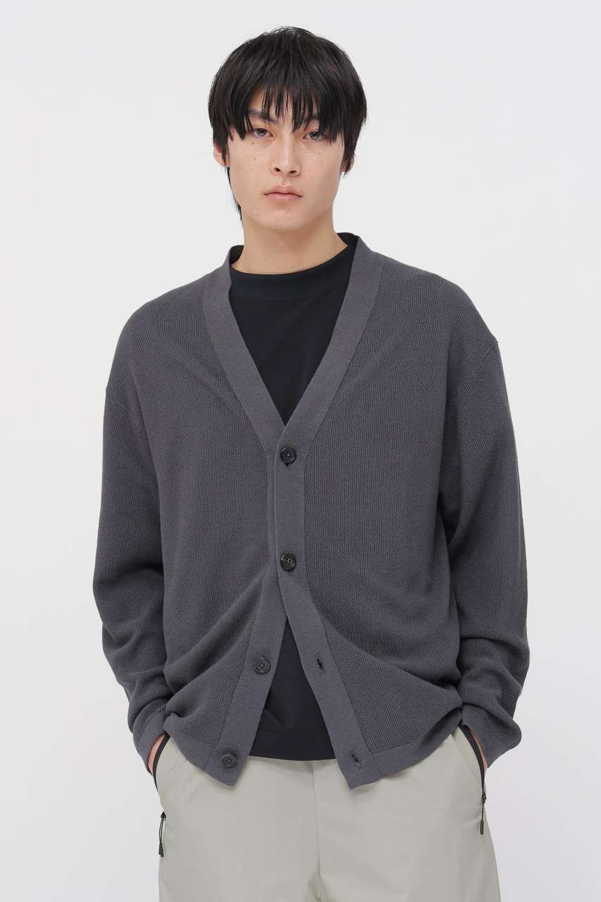 マーガレット・ハウエル メン/MARGARET HOWELL MENのCOTTON RAMIE PIQUE KNITWEAR(グレー/5796160205)
