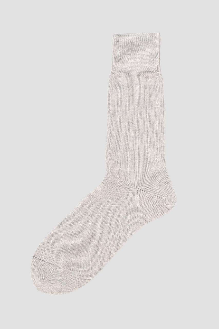 マーガレット・ハウエル メン/MARGARET HOWELL MENのCOTTON WOOL PLAIN SOCKS(グレー/5796179201)