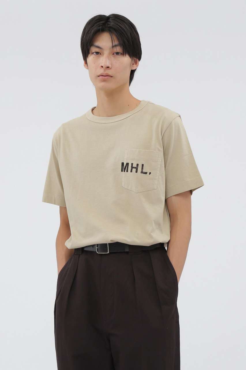 マーガレット・ハウエル メン/MARGARET HOWELL MENのPRINTED COTTON JERSEY(ベージュ/5964166513)