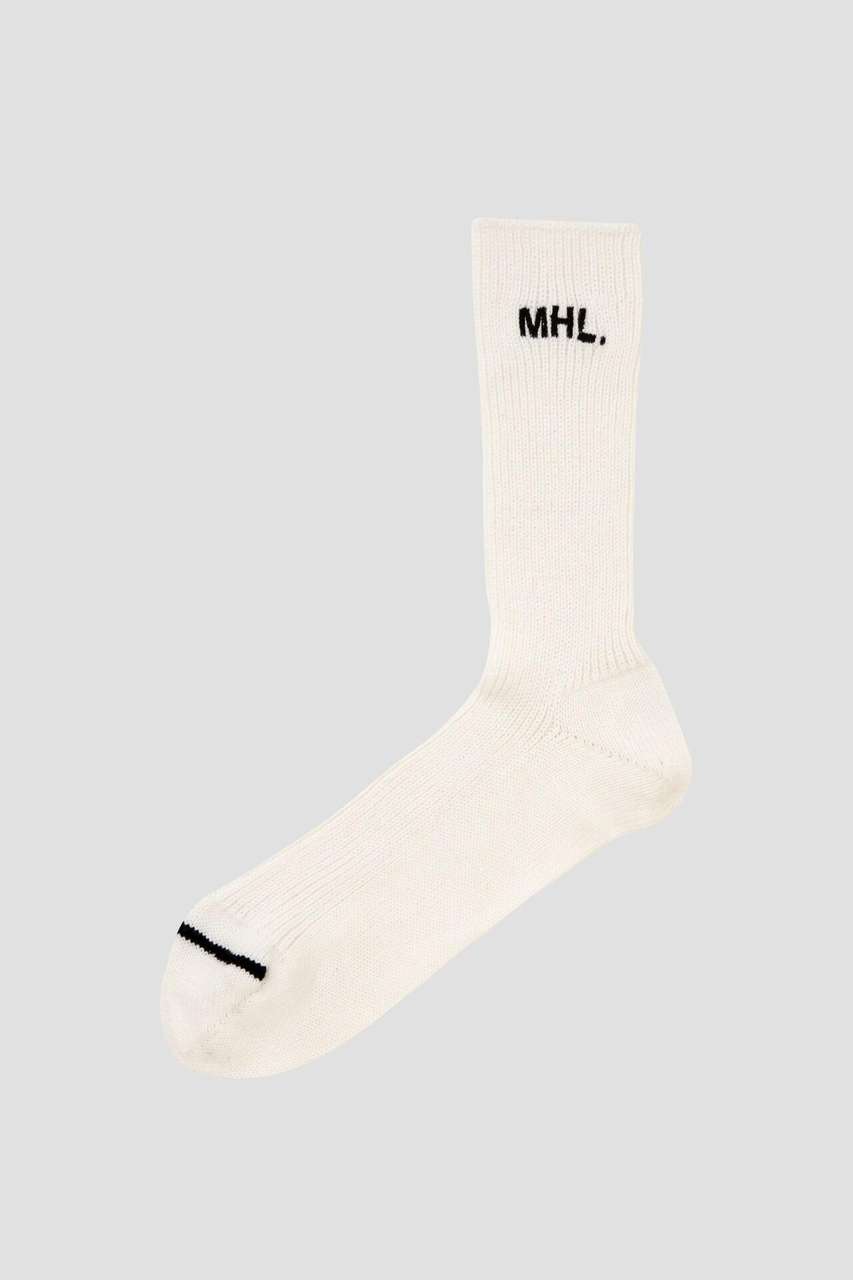 マーガレット・ハウエル メン/MARGARET HOWELL MENのSPORT SOCKS(ホワイト/5964179503)