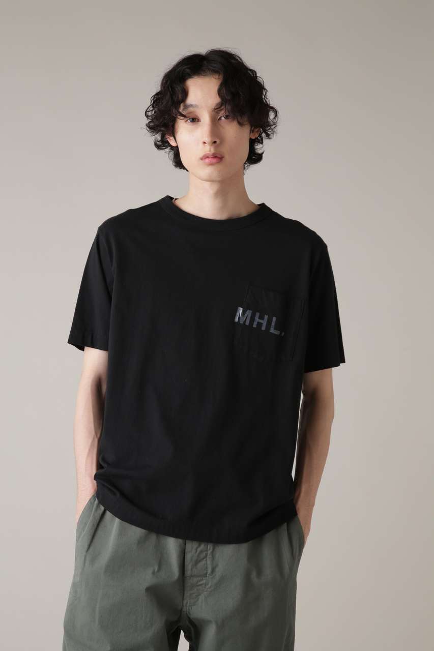 マーガレット・ハウエル メン/MARGARET HOWELL MENのPRINTED COTTON JERSEY (オンラインショップ限定)(ブラック/5965166514)