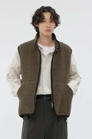 マーガレット・ハウエル メン/MARGARET HOWELL MENのSOFT WOOL FLEECE BLOUSON(110800/110806)