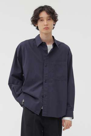マーガレット・ハウエル メン/MARGARET HOWELL MENのGARMENT DYE COTTON SHIRTING SHIRT(110400/110403)