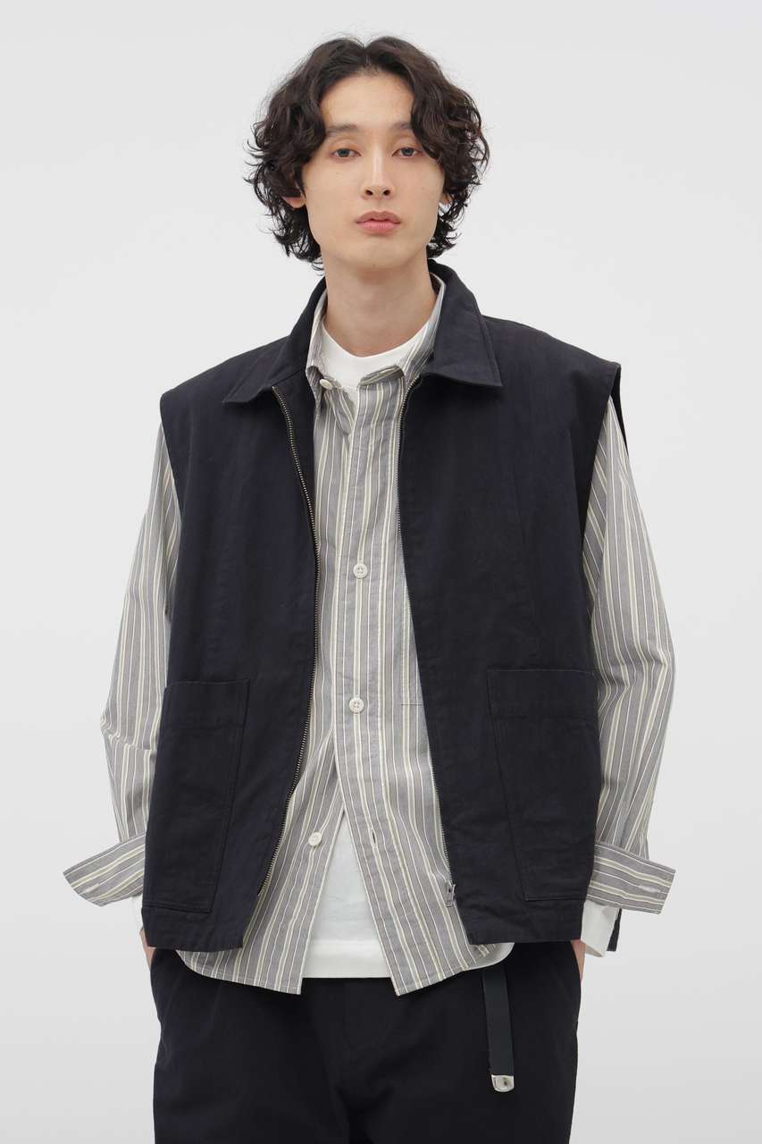 マーガレット・ハウエル メン/MARGARET HOWELL MENのFADED COTTON TWILL BLOUSON(ブルー/5966125200)
