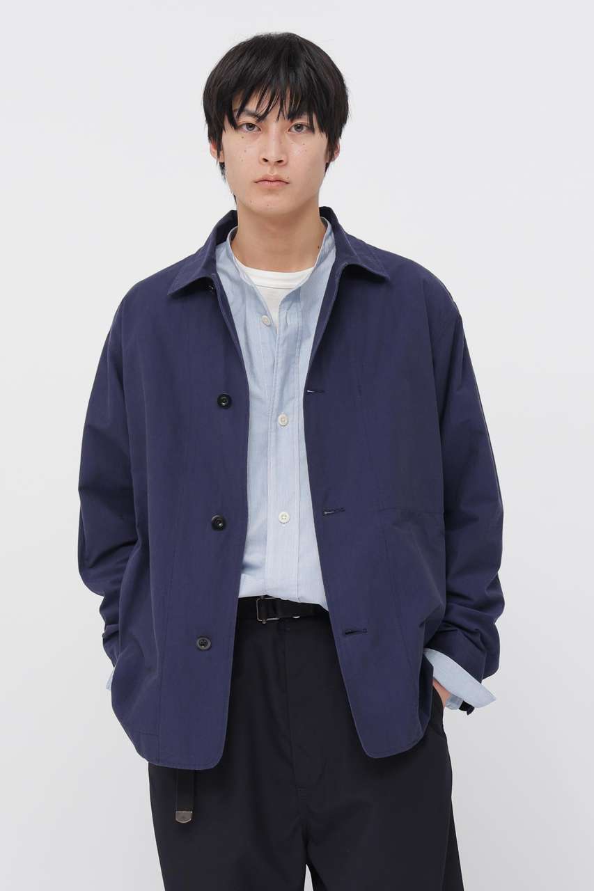 マーガレット・ハウエル メン/MARGARET HOWELL MENのCRISP COTTON CHAMBRAY BLOUSON(ネイビー/5966125204)