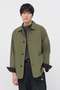 CRISP COTTON CHAMBRAY BLOUSON マーガレット・ハウエル メン/MARGARET HOWELL MEN カーキ