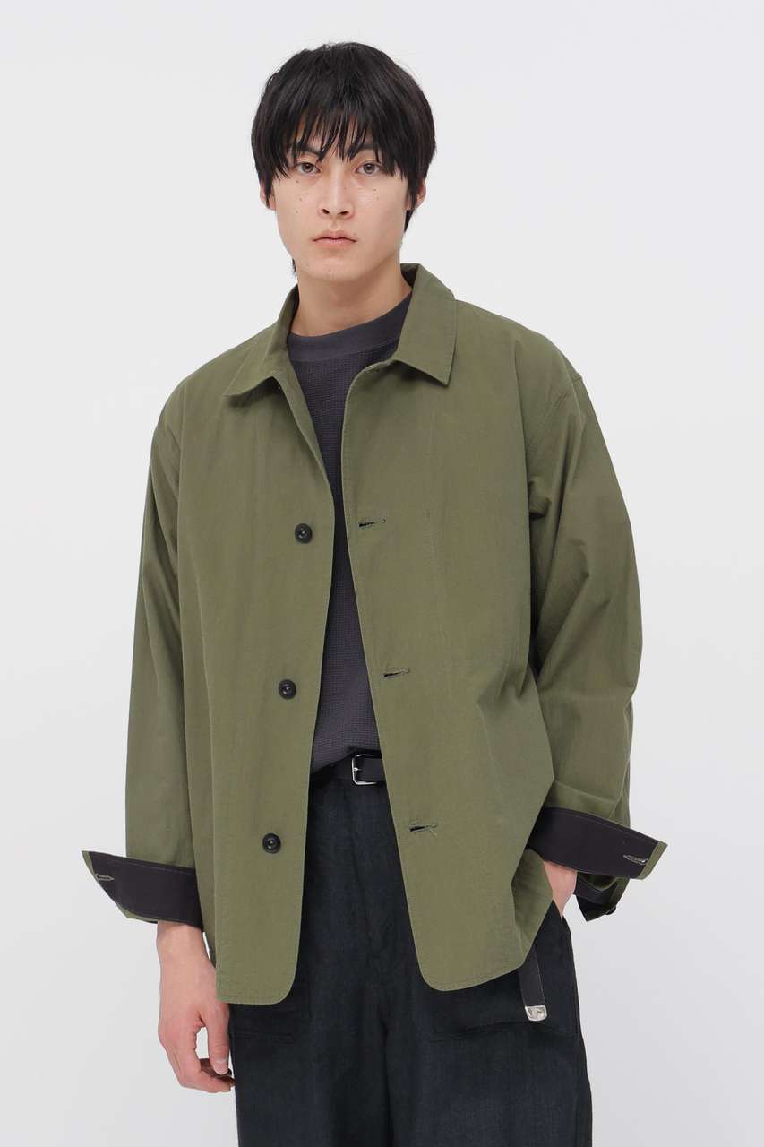 マーガレット・ハウエル メン/MARGARET HOWELL MENのCRISP COTTON CHAMBRAY BLOUSON(カーキ/5966125204)