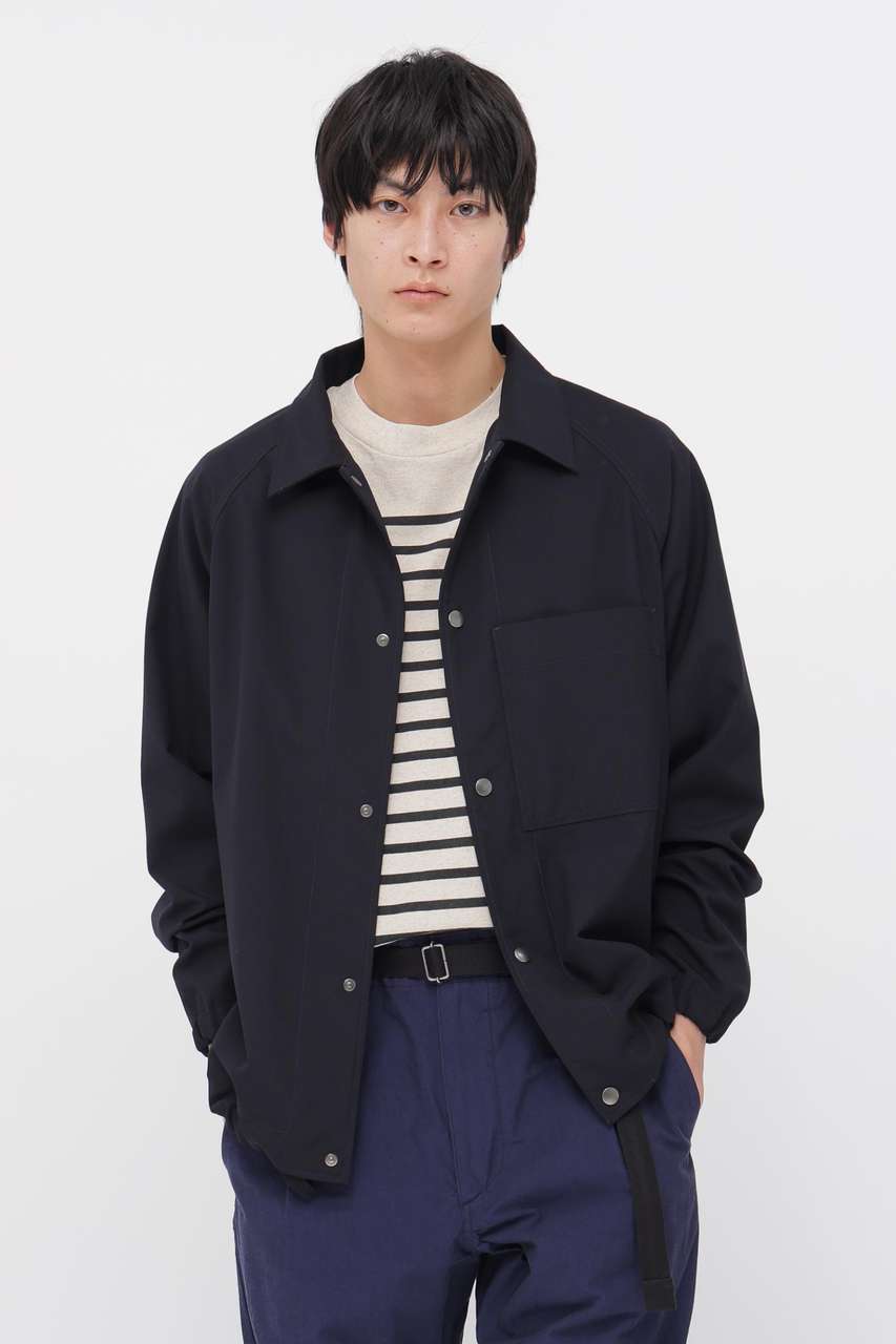 マーガレット・ハウエル メン/MARGARET HOWELL MENのUNIFORM WOOL POLYESTER BLOUSON(ネイビー/5966125205)