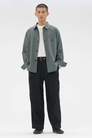 マーガレット・ハウエル メン/MARGARET HOWELL MENのFADED WOOL LINEN TWILL TROUSERS(110600/110601)