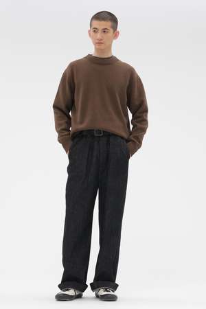 マーガレット・ハウエル メン/MARGARET HOWELL MENのCANTON BLACK LIGHT DENIM TROUSERS(110600/110604)