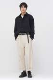 BELGIAN LINEN COTTON PLAINWEAVE TROUSERS
