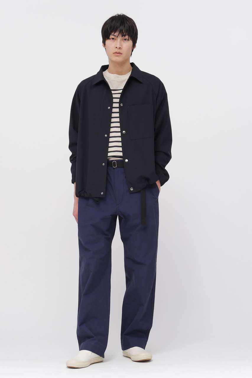 マーガレット・ハウエル メン/MARGARET HOWELL MENのCRISP COTTON CHAMBRAY TROUSERS(ネイビー/5966140206)