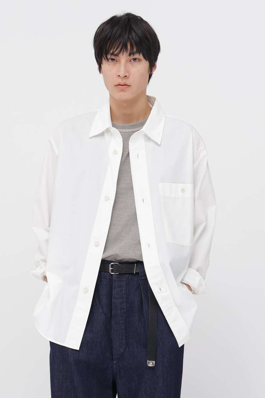 マーガレット・ハウエル メン/MARGARET HOWELL MENのORGANIC COTTON SHIRTING SHIRT(ホワイト/5966150211)