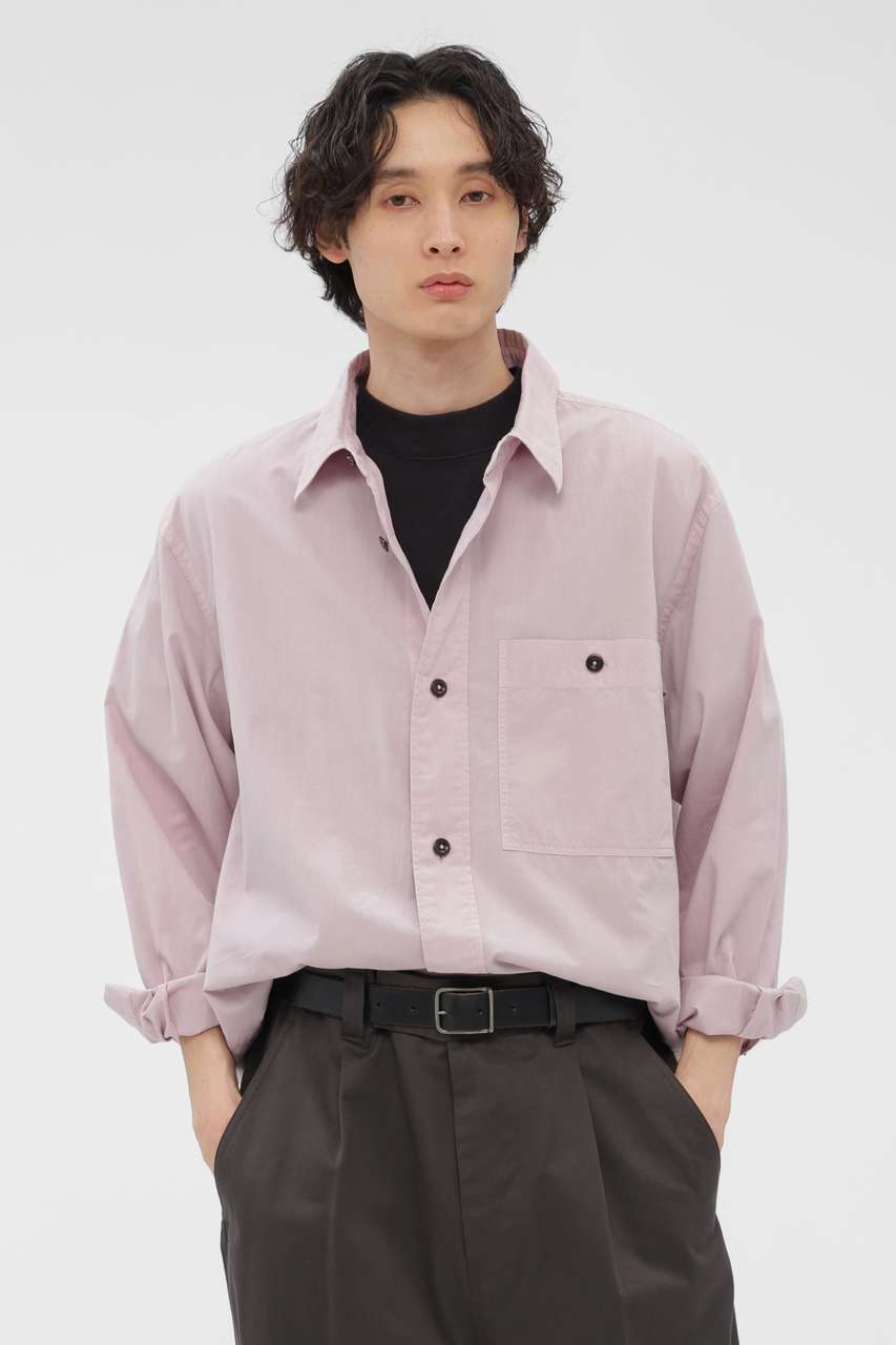 マーガレット・ハウエル メン/MARGARET HOWELL MENのORGANIC COTTON SHIRTING SHIRT(ピンク/5966150211)
