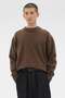 SPORTS COTTON KNITWEAR マーガレット・ハウエル メン/MARGARET HOWELL MEN ブラウン