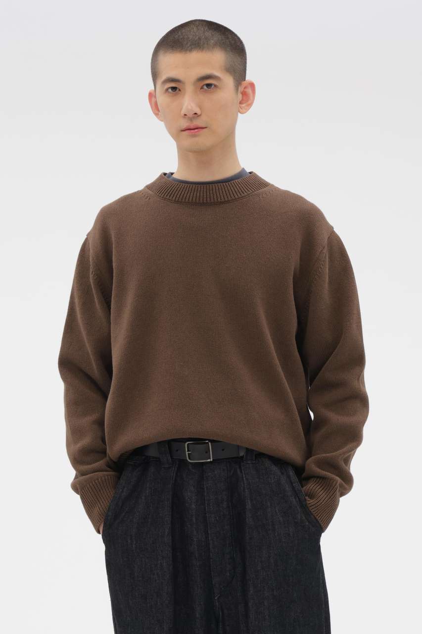 マーガレット・ハウエル メン/MARGARET HOWELL MENのSPORTS COTTON KNITWEAR(ブラウン/5966160200)