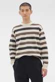 THREE COLOUR BLOCK STRIPE TOP