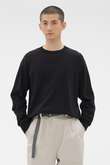 FINE COTTON RIB JERSEY TOP