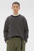 TEXTURED COTTON STRIPE TOP