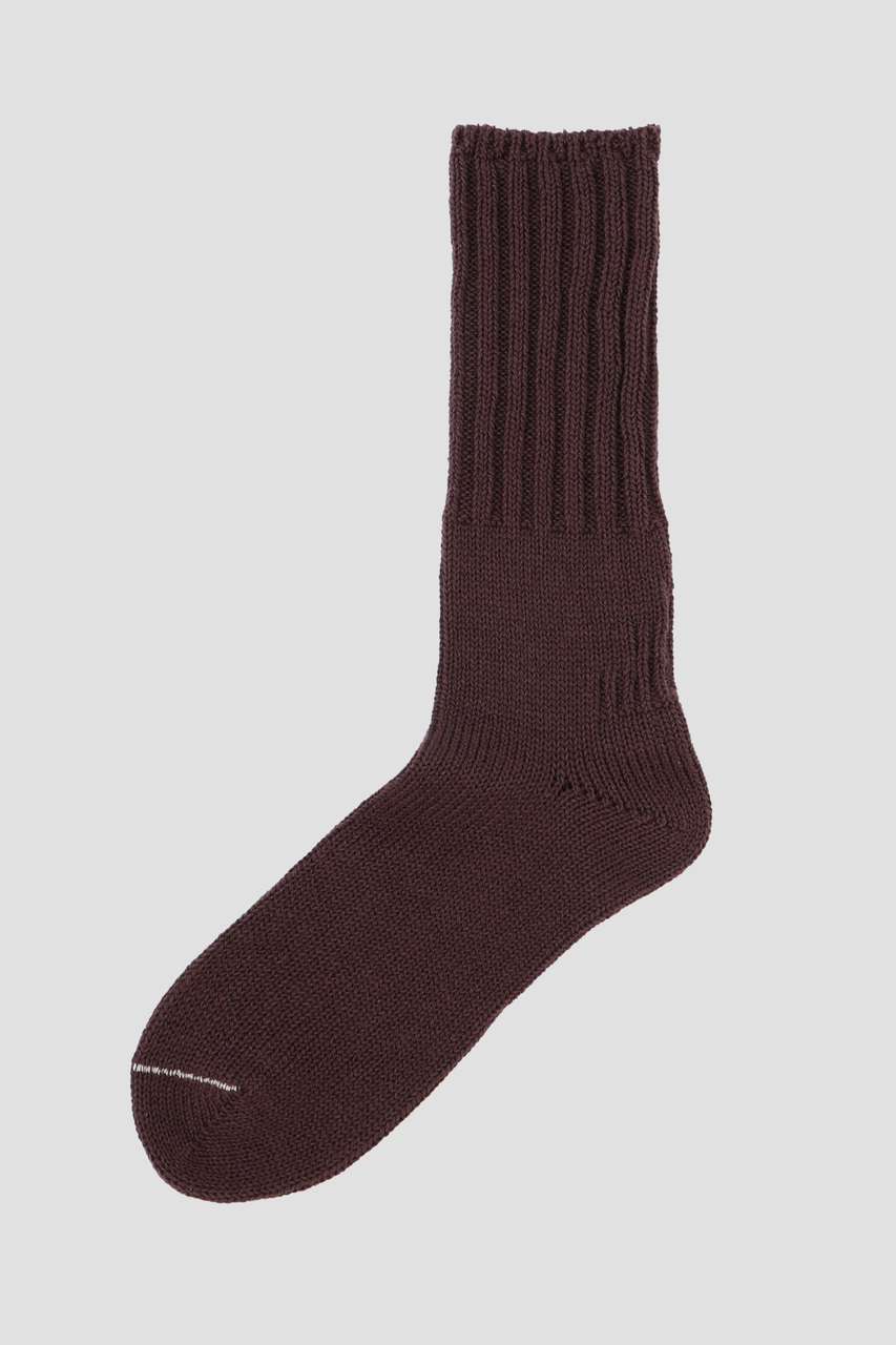 マーガレット・ハウエル メン/MARGARET HOWELL MENのRECYCLED COTTON RIB SOCKS(ブラウン/5966179200)