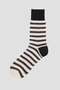 NARROW STRIPE COTTON SOCKS マーガレット・ハウエル メン/MARGARET HOWELL MEN ブラック