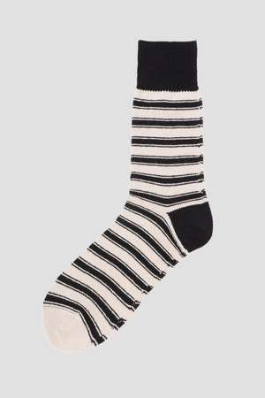 マーガレット・ハウエル メン/MARGARET HOWELL MENのNARROW STRIPE COTTON SOCKS(140700/140701)