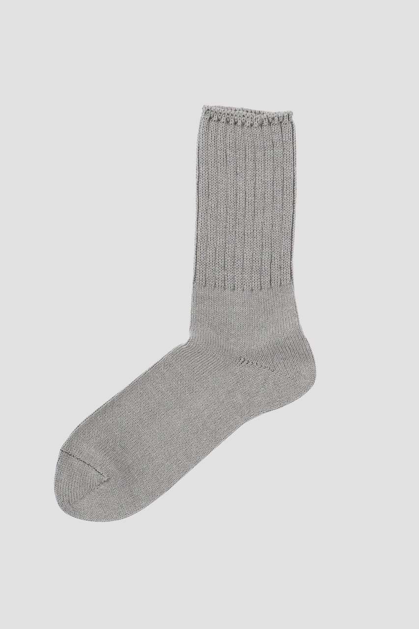 マーガレット・ハウエル メン/MARGARET HOWELL MENのWA-SHI COTTON RIB SOCKS(グレー/5966179204)