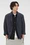 FINE COTTON PLAINWEAVE JACKET マーガレット・ハウエル メン/MARGARET HOWELL MEN ネイビー