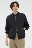 LINEN WOOL SILK PLAINWEAVE BLOUSON