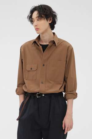 COTTON BLEND SHIRTING SHIRT