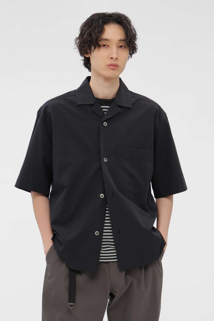 マーガレット・ハウエル メン/MARGARET HOWELL MENのCOTTON BLEND SHIRTING SHIRT(ブラック/5796150215)