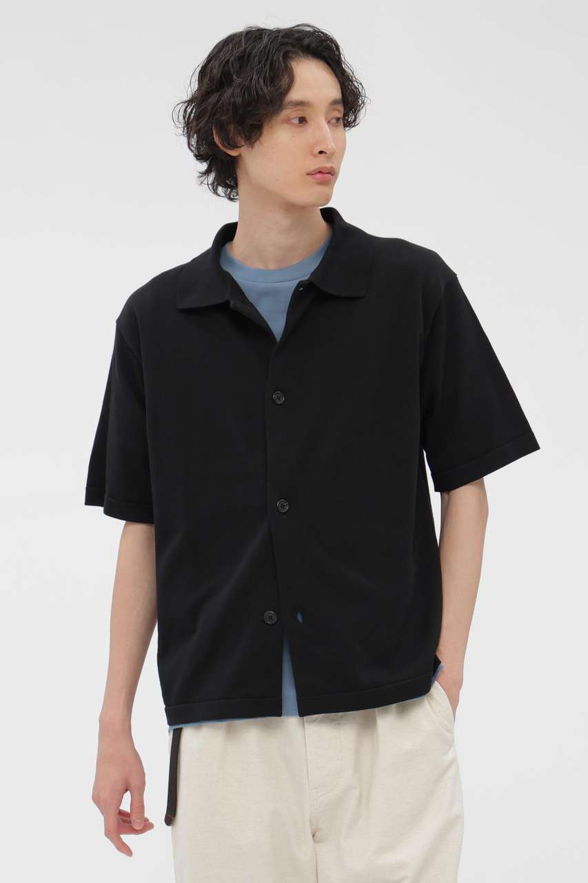 マーガレット・ハウエル メン/MARGARET HOWELL MENのCOTTON SILK KNITWEAR(ブラック/5796160206)