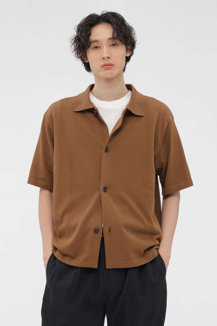 マーガレット・ハウエル メン/MARGARET HOWELL MENのCOTTON SILK KNITWEAR(ブラウン/5796160206)