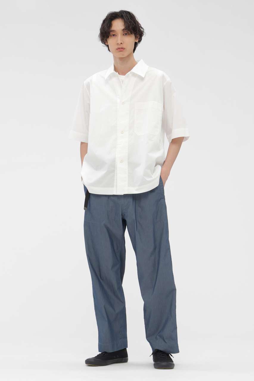 マーガレット・ハウエル メン/MARGARET HOWELL MENの【予約販売】SUPERLIGHT COTTON NYLON TROUSERS(ブルー/5966140208)