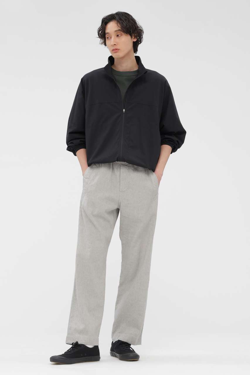 マーガレット・ハウエル メン/MARGARET HOWELL MENのFADED LINEN COTTON PLAINWEAVE TROUSERS(グレー/5966140209)