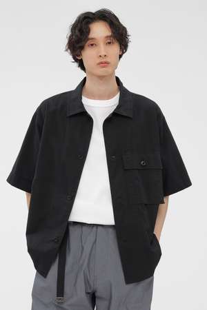 マーガレット・ハウエル メン/MARGARET HOWELL MENのGARMENT DYED FINE COTTON OXFORD SHIRT(110400/110402)