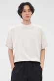 GARMENT DYED TOUGH COTTON LINEN JERSEY TOP