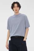 GARMENT DYED TOUGH COTTON LINEN JERSEY TOP