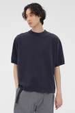 GARMENT DYED TOUGH COTTON LINEN JERSEY TOP