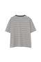 COTTON LINEN STRIPE JERSEY TOP マーガレット・ハウエル メン/MARGARET HOWELL MEN