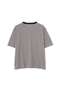 COTTON LINEN MULTI STRIPE JERSEY TOP マーガレット・ハウエル メン/MARGARET HOWELL MEN