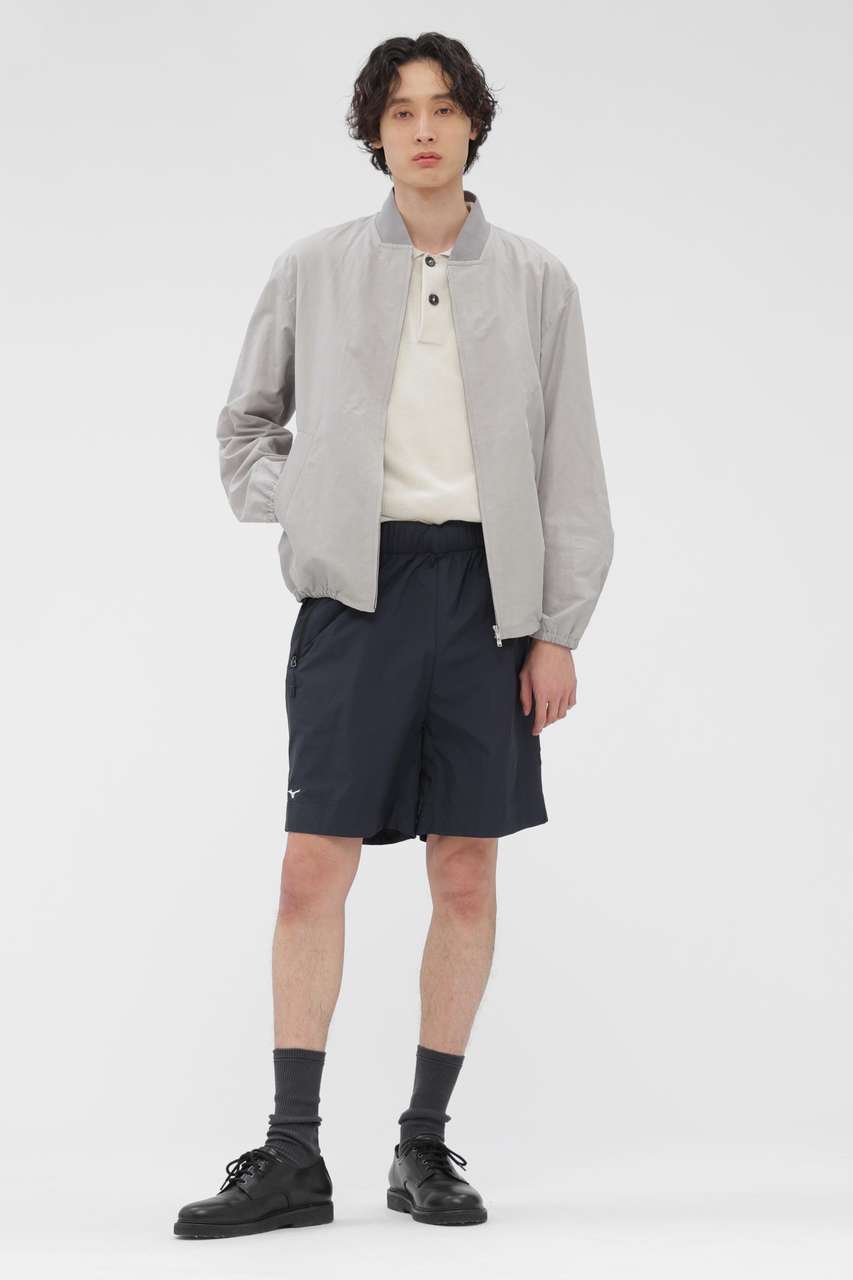 マーガレット・ハウエル メン/MARGARET HOWELL MENのWATER REPELLENT LIGHTWEIGHT NYLON POPLIN TROUSERS(ブラック/5796145004)