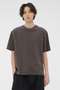 FINE DENSE COTTON JERSEY TOP マーガレット・ハウエル メン/MARGARET HOWELL MEN グレー