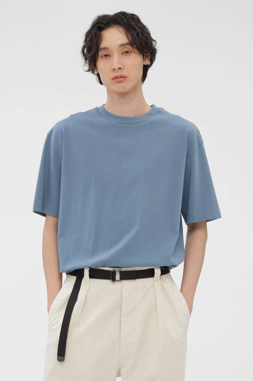 マーガレット・ハウエル メン/MARGARET HOWELL MENのFINE DENSE COTTON JERSEY TOP(ブルー/5796166206)